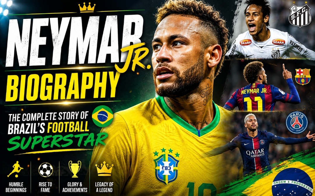 Neymar Jr. Biography: The Complete Story of Brazil’s Football Superstar