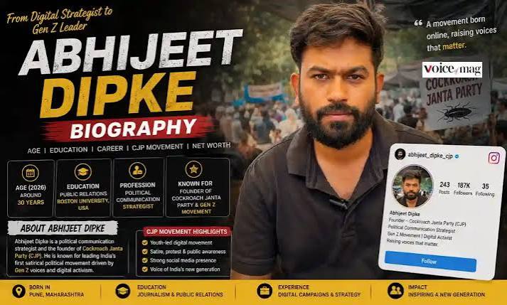 Who Is Abhijeet Dipke? The Story Behind the Cockroach Janta Party Movement